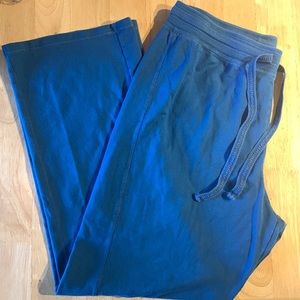 2/$15 Vintage Hanes unisex blue lightweight sweatpants w drawstring, Size Large